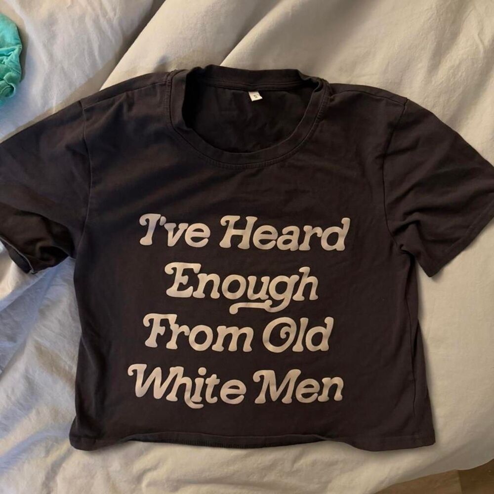 Unbranded Women's Black and Navy T-shirt